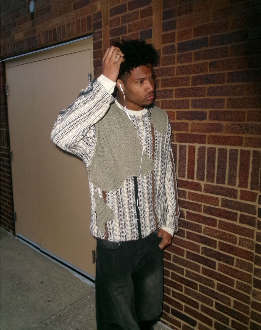 Earthtone Patchwork Sweater